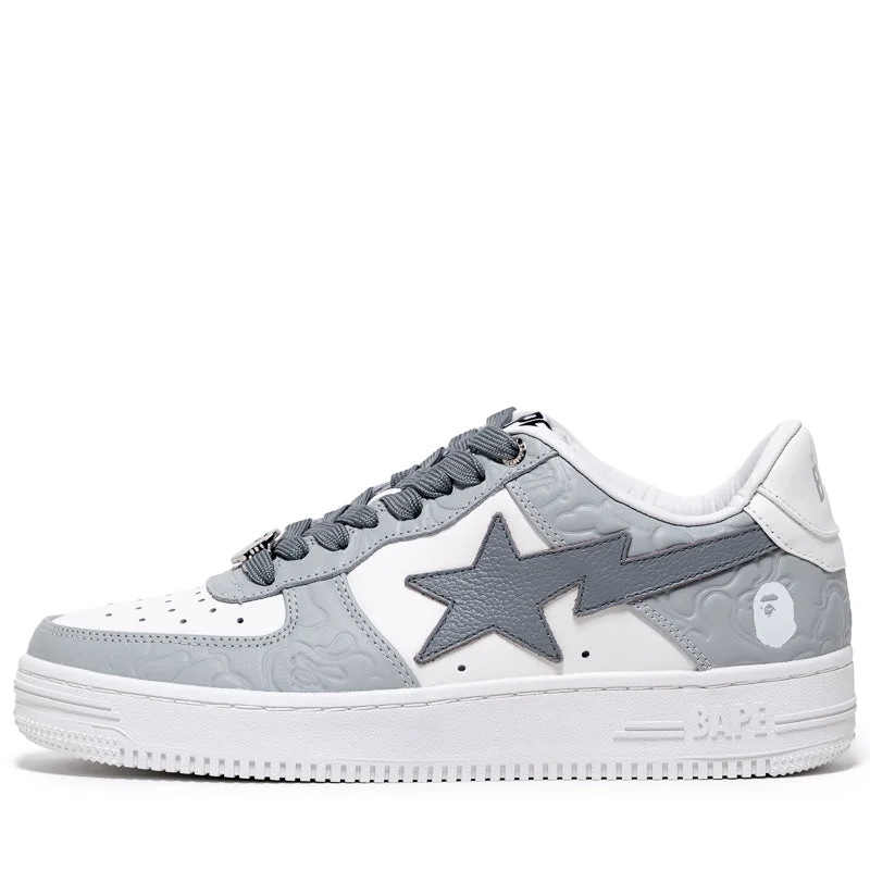 A Bathing Ape Bape Sta #4 M1 - Grey Memory - Foam Slipper Look  
