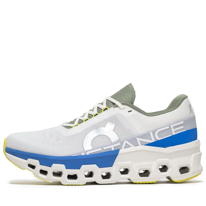 DISTANCE x On Cloudmonster 2 - White/Lapis Art Deco - Inspired Shoe Look  