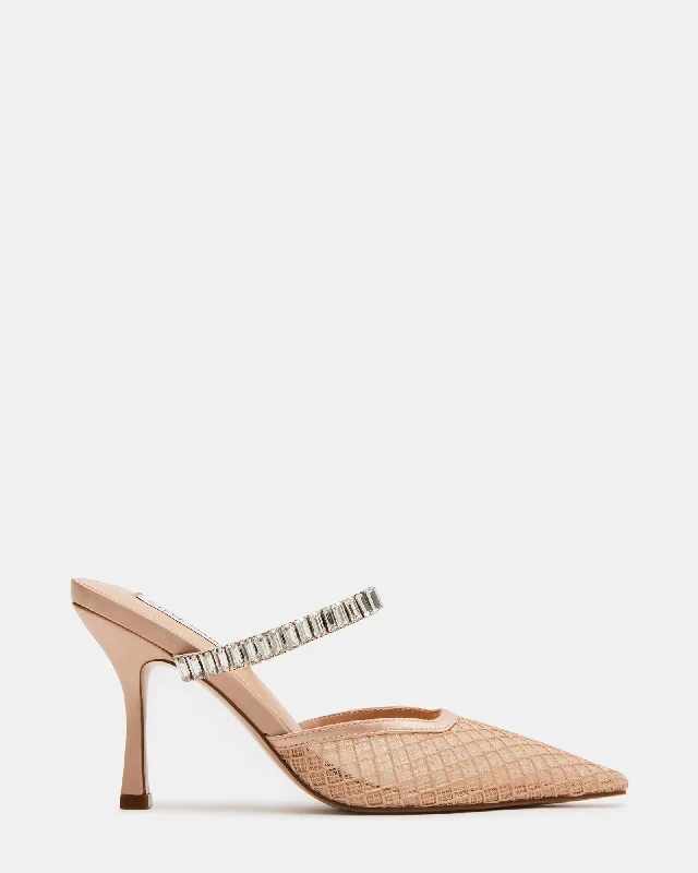 BRECKI NATURAL RHINESTONES Monochromatic Shoe Look  