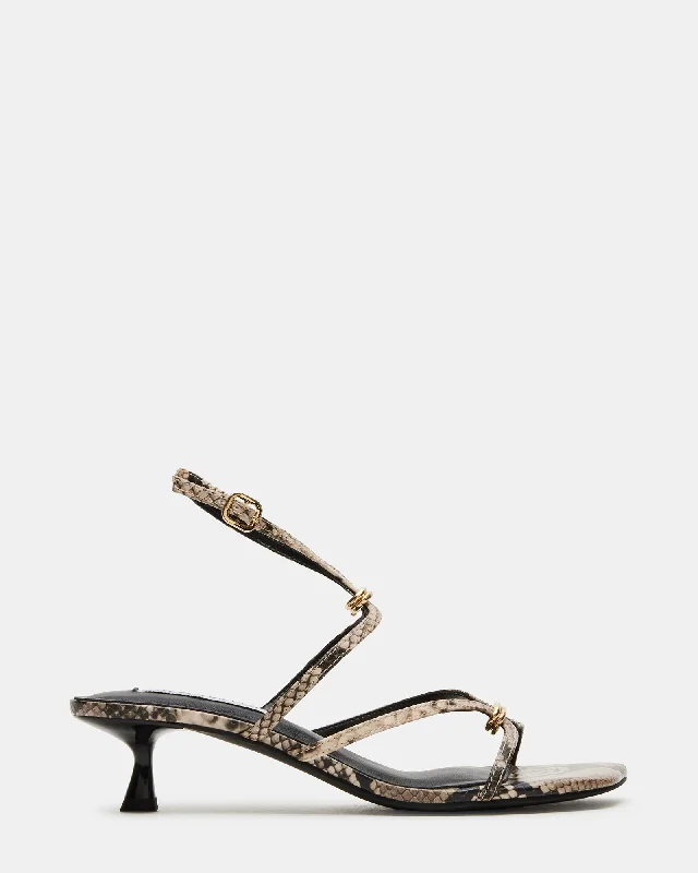 JAMINA SNAKE Strap - Up Sandal Resort Style  