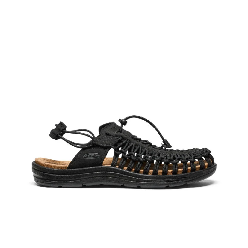 All Gender UNEEK II Convertible  |  Black/Black Striped Shoe Style  