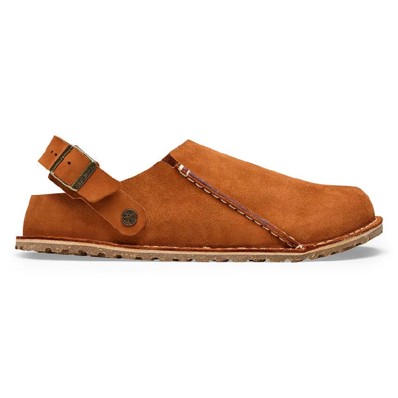 UNISEX BIRKENSTOCK LUTRY PREMIUM SUEDE | MINK Tailored Oxford Style 