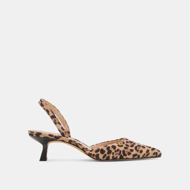 CORSA HEELS DK LEOPARD SUEDE Art Deco - Inspired Shoe Look  
