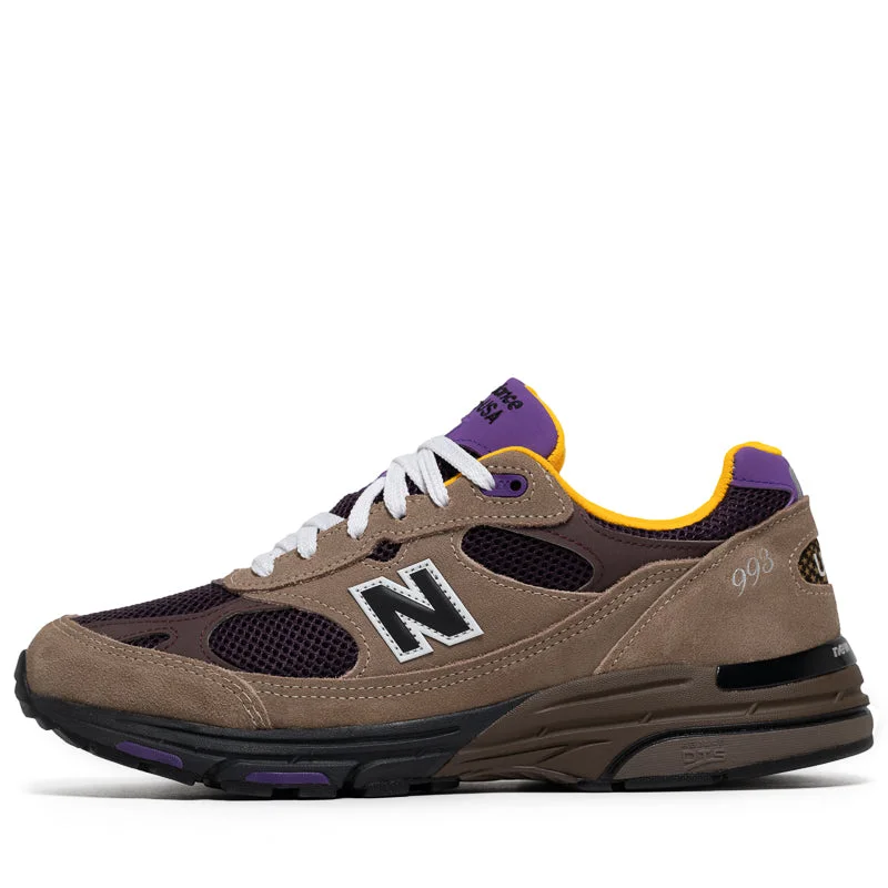 New Balance Made in USA 993 - Mushroom/Midnight Violet Athleisure Derby Style  