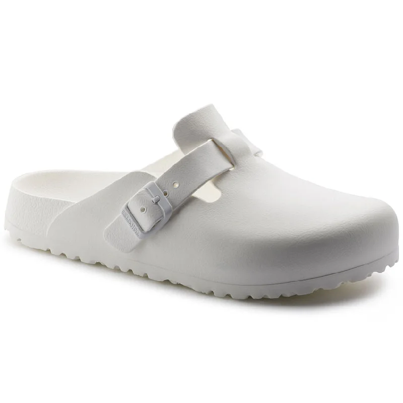 Birkenstock Boston EVA White Women's Rubber - Sole Plimsoll Look  