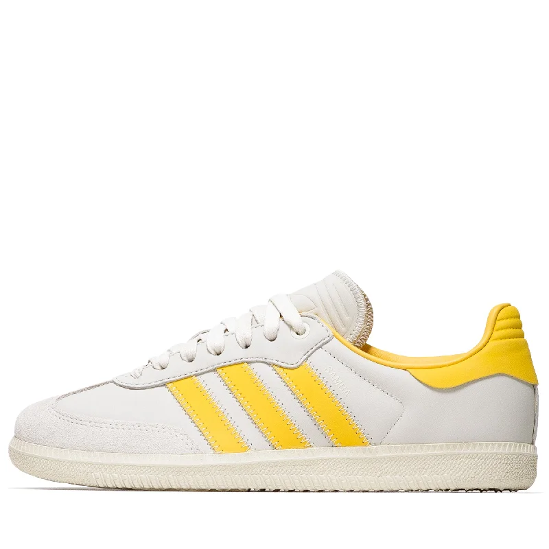 Humanrace x Adidas Samba - Bold Gold/Alumina Sustainable Shoe Design  