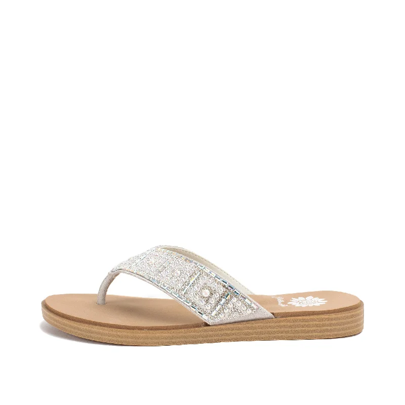 Delana Flip Flop Sandal Retro Plimsoll Style  