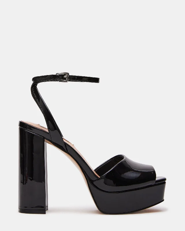 LOURDES BLACK PATENT Hemp - Material Shoe Style  