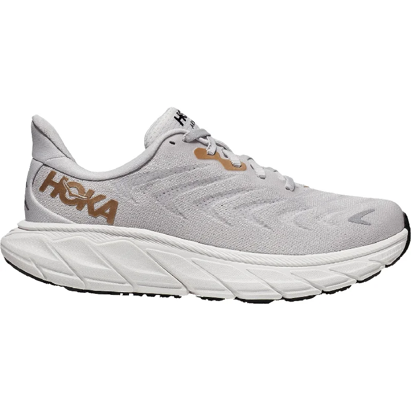 Women's Hoka Arahi 6 Nimbus Cloud/Rose Gold Mesh Business Monk Strap Style  