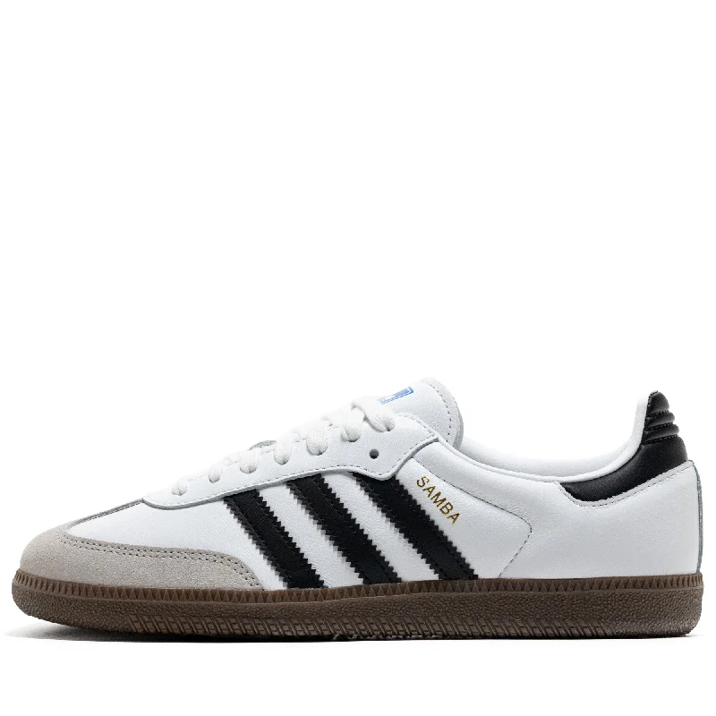 Women's Adidas Samba OG - Cloud White/Core Black Cowboy Boot Western Style  