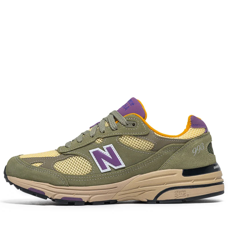 New Balance Made in USA 993 - Olive Leaf/Maize Sustainable Shoe Design  