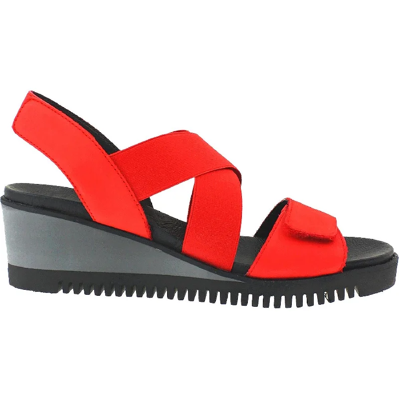Women's Sabrinas Albany 87014 Red Nubuck Smart - Shoe Functionality Style  