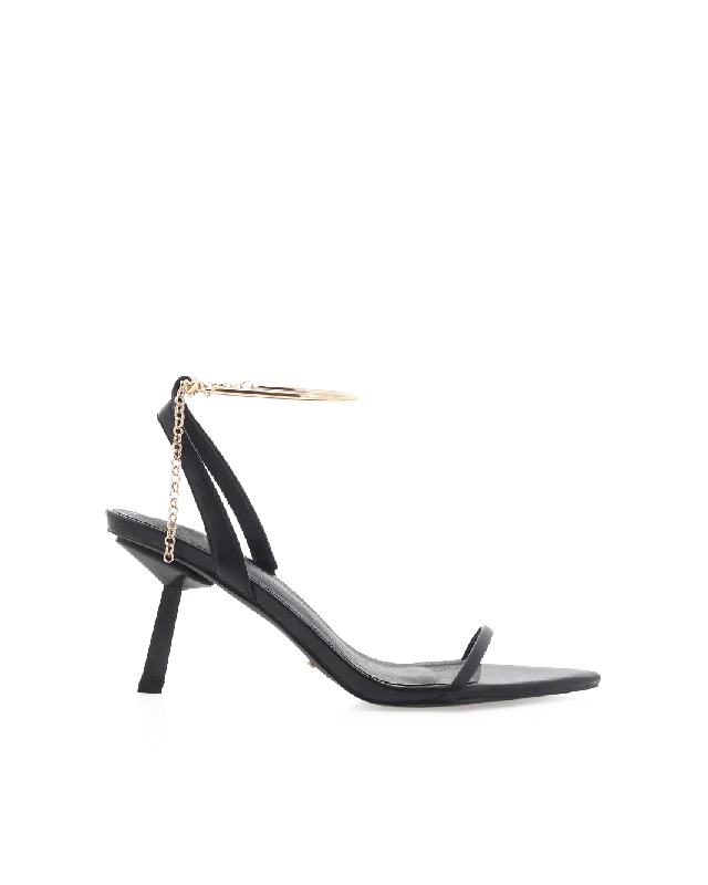 YAHYA - BLACK Elastic - Sided Chelsea Look  