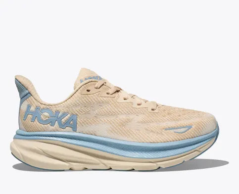 Hoka Women's Clifton 9 Athletic Shoe Leather Driving Shoe Style  