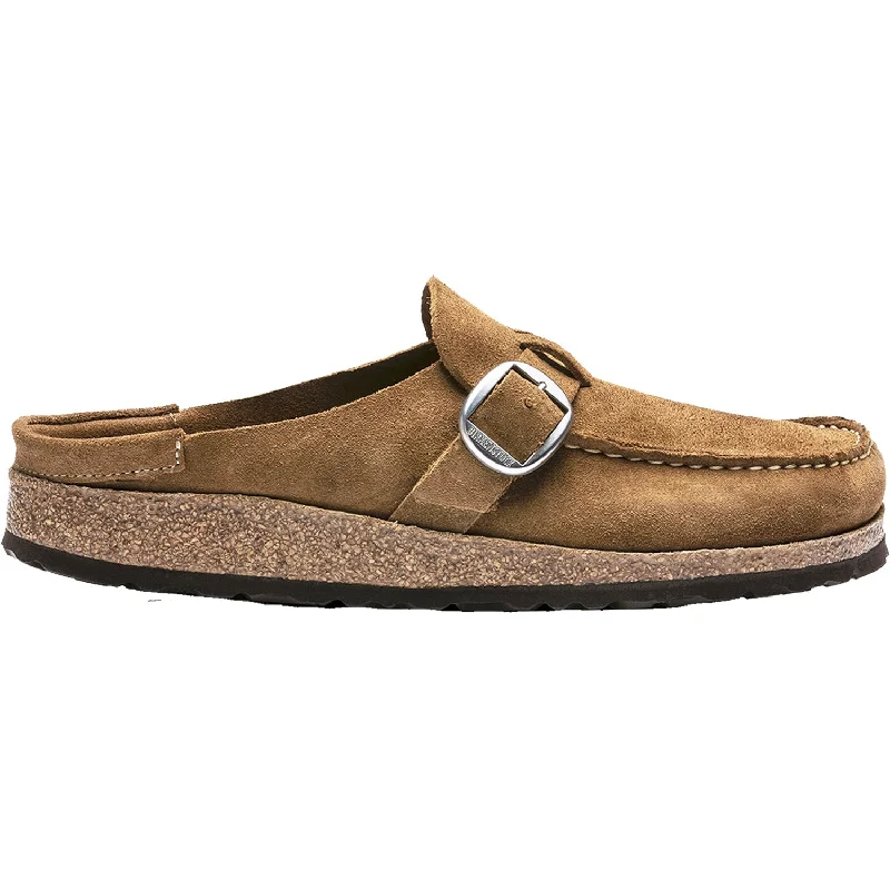Women's Birkenstock Buckley Tea Suede Embroidered Cowboy Boot Design  