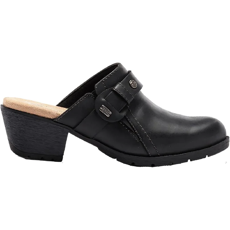 Women's Earth Andria Black Synthetic Loose - Fit Slipper Style  