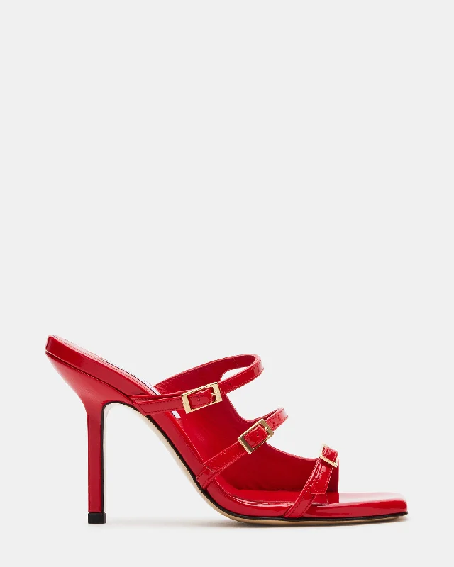 OPULENT RED LEATHER Quick - Dry Hiking Shoe Style   