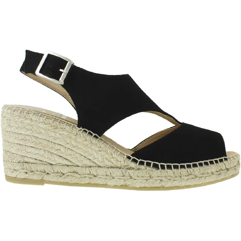 Women's Kanna Ania Ante Black Suede Suede Desert Boot 