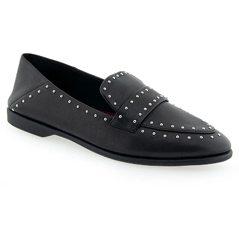 Aerosoles Womens Beatrix Leather Studded Loafers Strap - Up Sandal Resort Style  