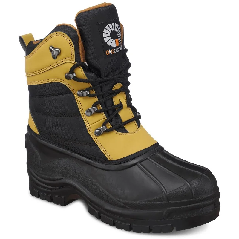 Akademiks Mens Snow 01 Lace-Up Waterproof Ankle Boots Edwardian Shoe Look  
