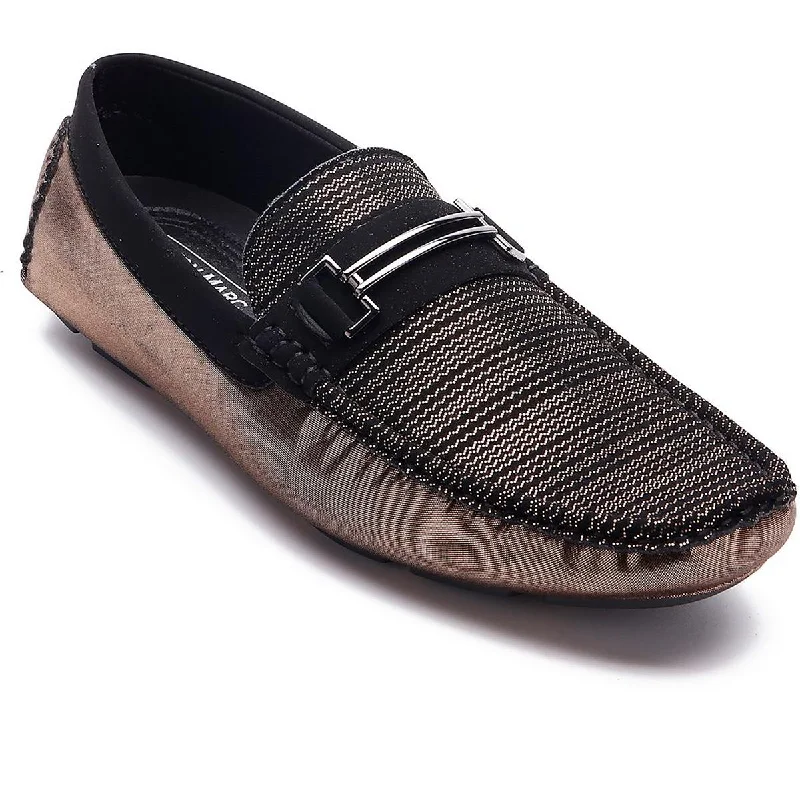 Aston Marc Mens Faux Suede Driving Loafers Wingtip Oxford Design 