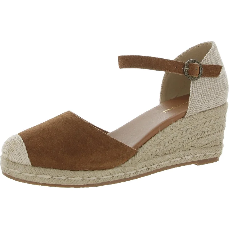 Barbour Womens FRANCES Almond toe Wedge Ankle Strap Desert Boot Utility Style  