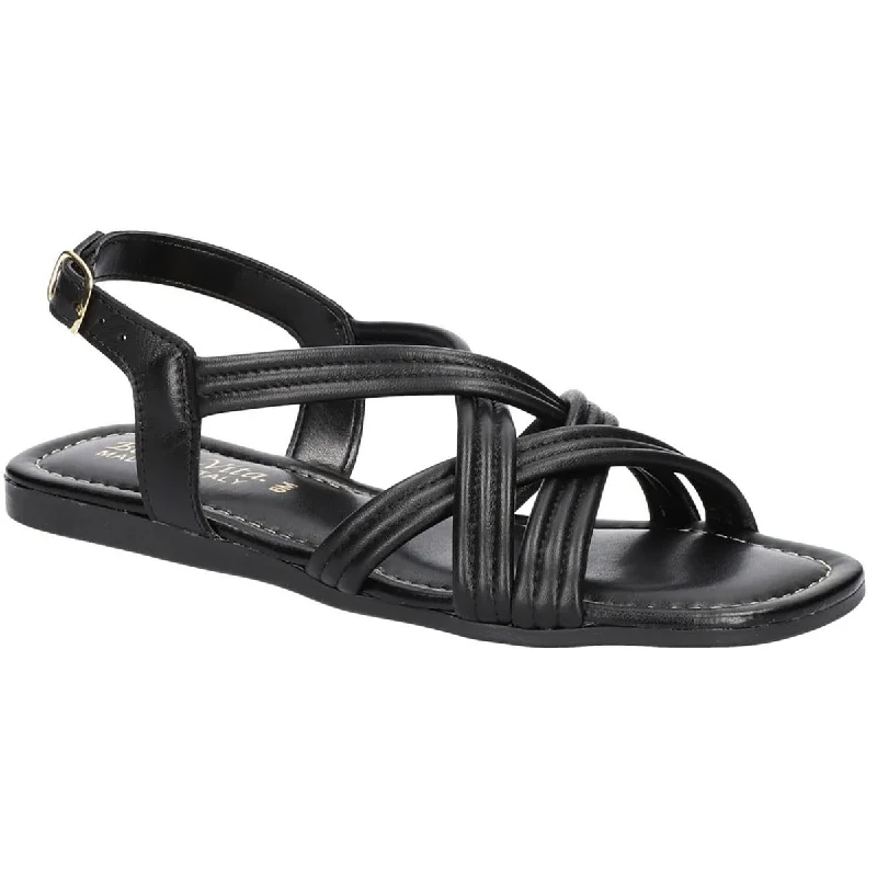 Bella Vita Womens ILO ITALY Leather Slingback Flatform Sandals Upcycled Shoe Look  
