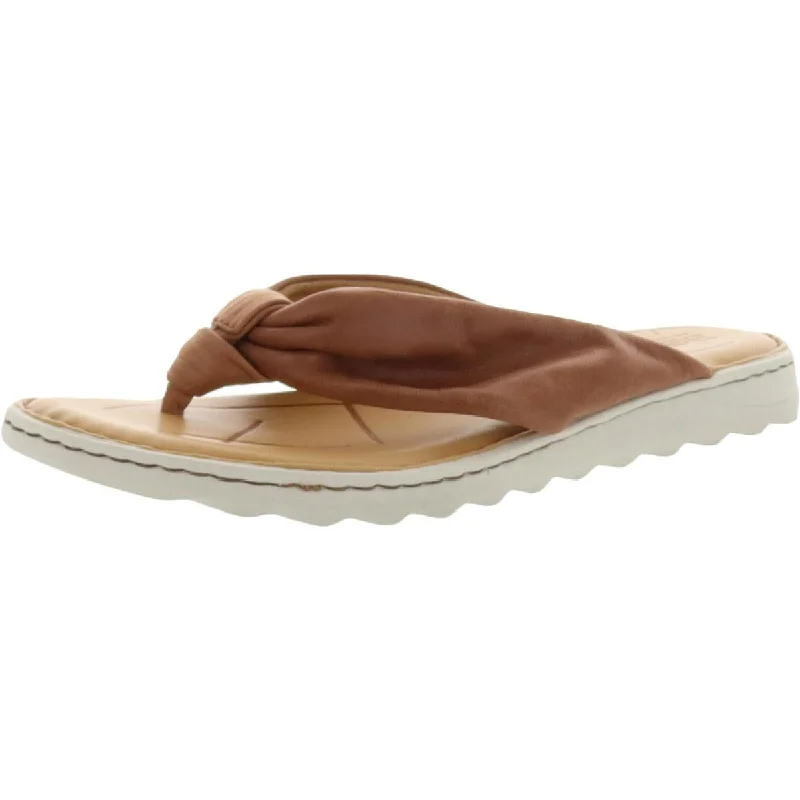Born Womens Tide Leather Thong Flat Sandals Ankle - High Military Boot Style  
