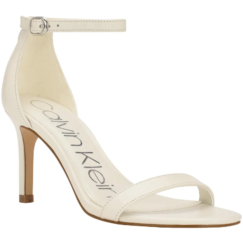 Calvin Klein Womens Fairy Adjustable Ankle Strap Heels Ankle - High Military Boot Style  