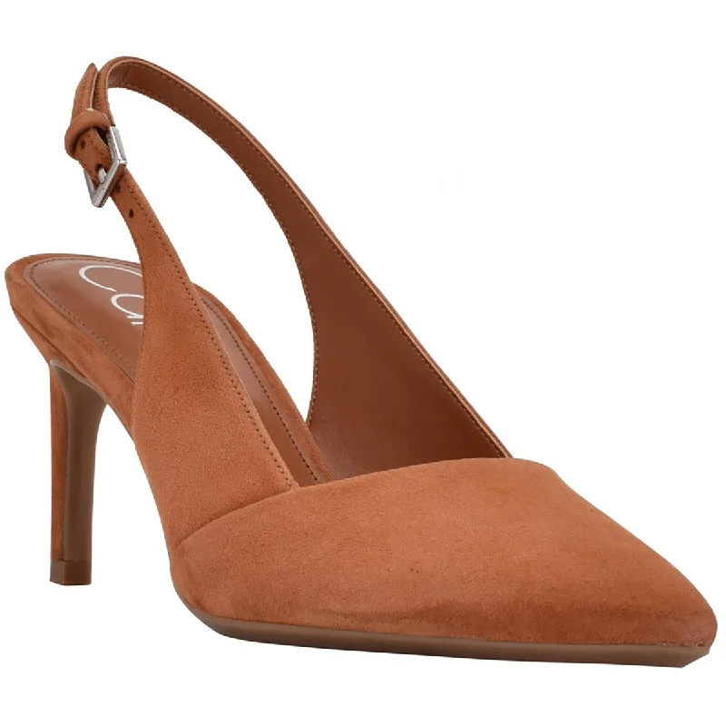 Calvin Klein Womens Silvia Padded Insole Slingback Heels Bespoke Shoe Aesthetic 