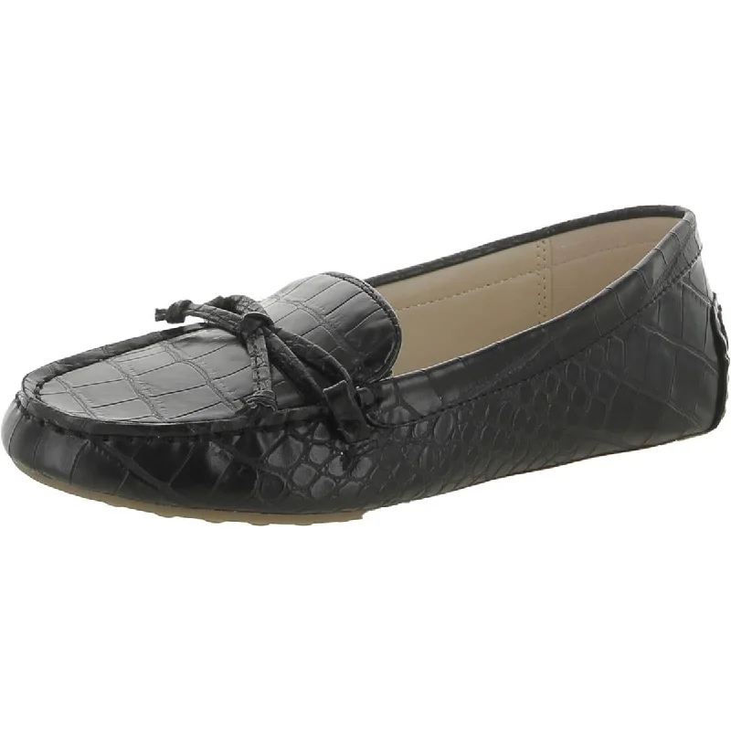 Charter Club Womens KATEE Faux Leather Moccasins Loafers Striped Shoe Style  