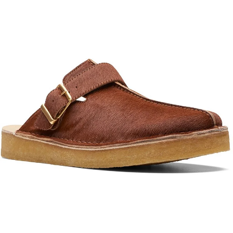 Clarks Mens Trek Mule Leather Slip On Mules Leather Driving Shoe Style  