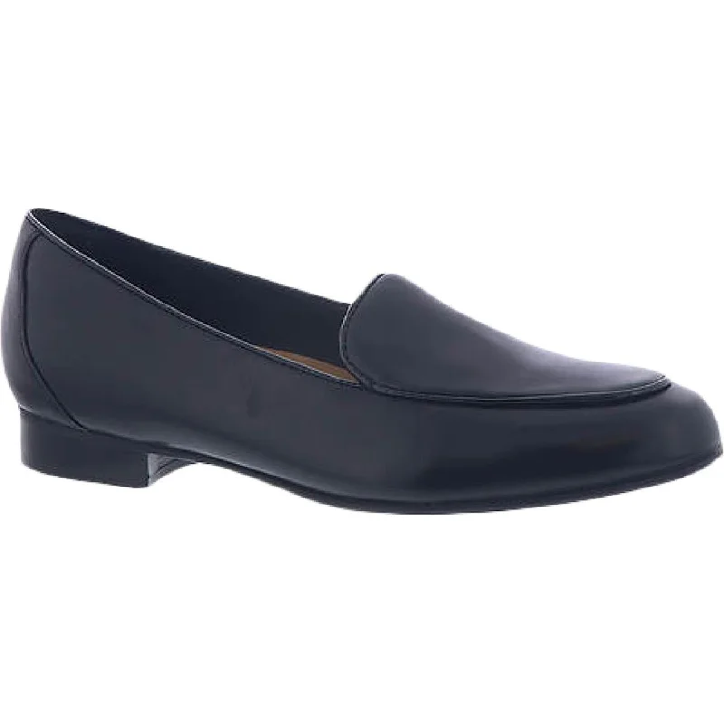 Clarks Unstructured Women's Un Blush Ease Leather Slip On Ortholite Loafer Leather Driving Shoe Style  