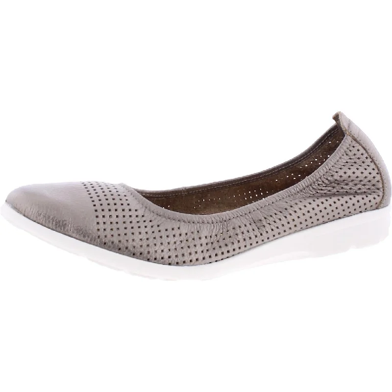 Clarks Womens Jenette Ease Metallic Perforated Slip-On Sneakers Moccasin Soft - Sole Style  