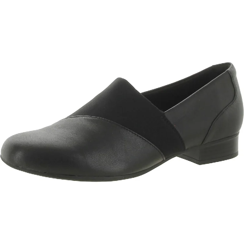 Clarks Womens Juliet Gem Leather Slip-On Loafers Leather Driving Shoe Style  