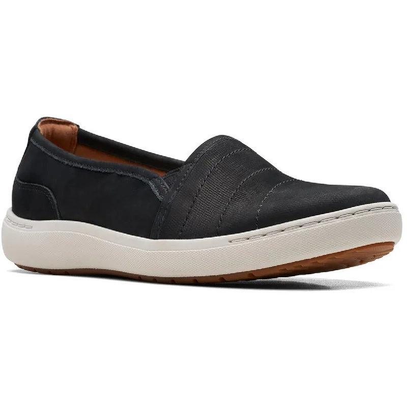 Clarks Womens Nalle Violet Leather Slip On Casual And Fashion Sneakers Tassel Driving Shoe Look 