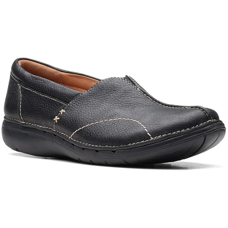Clarks Womens Un Loop Stride Leather Slip On Loafers Vintage Oxford Appeal 
