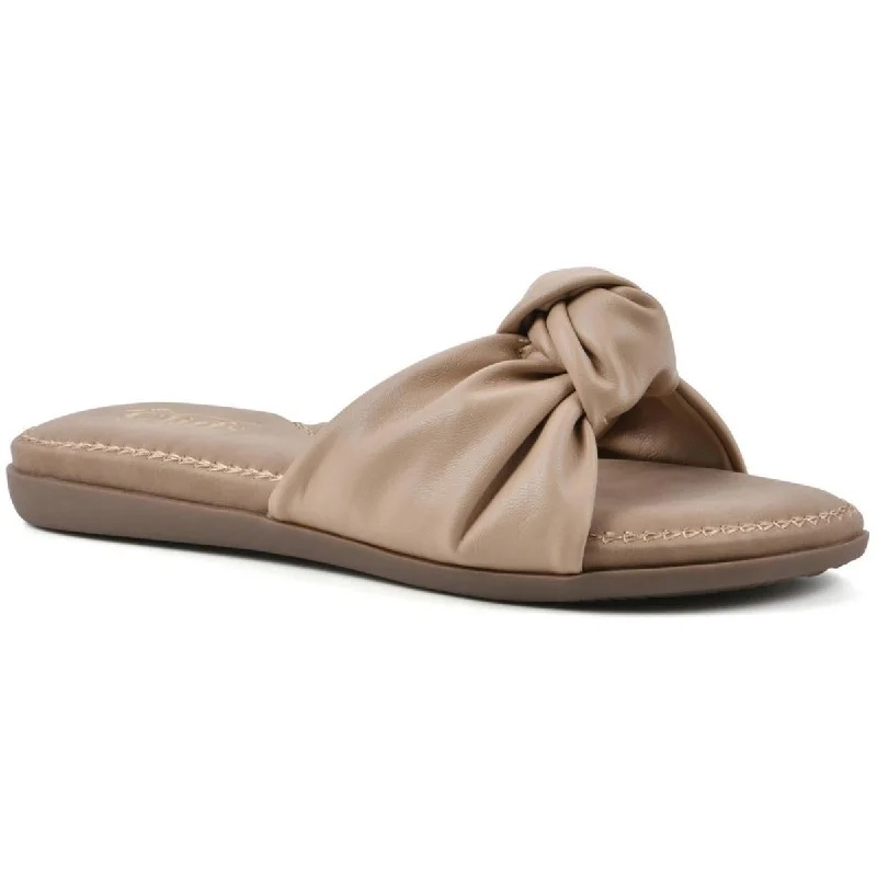 Cliffs by White Mountain Womens FANCIFUL Slip on Comfy Flat Shoes Slide Sandal Beach Style  