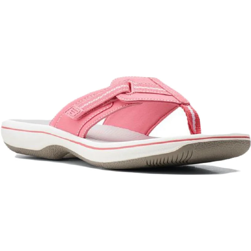 Cloudsteppers by Clarks Womens Brinkley Jazz Thong Slip On Flip-Flops Quilted Shoe Design  