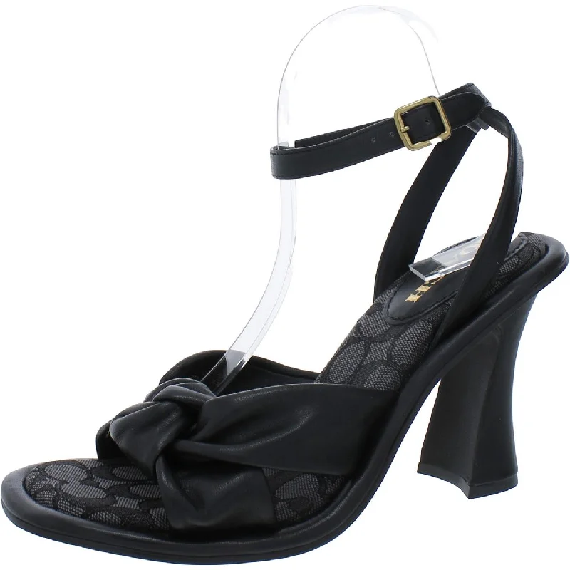 Coach Womens Leather Dressy Slingback Sandals Comfortable Derby Style  