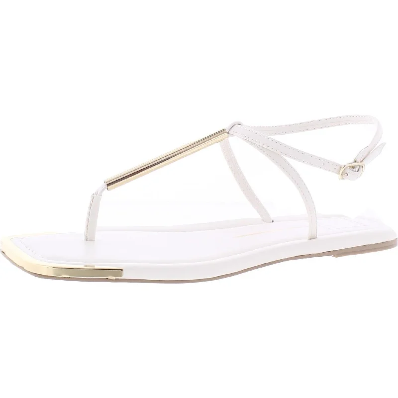 Dolce Vita Womens Archey Strappy Ankle Strap T-Strap Sandals Bespoke Shoe Aesthetic 