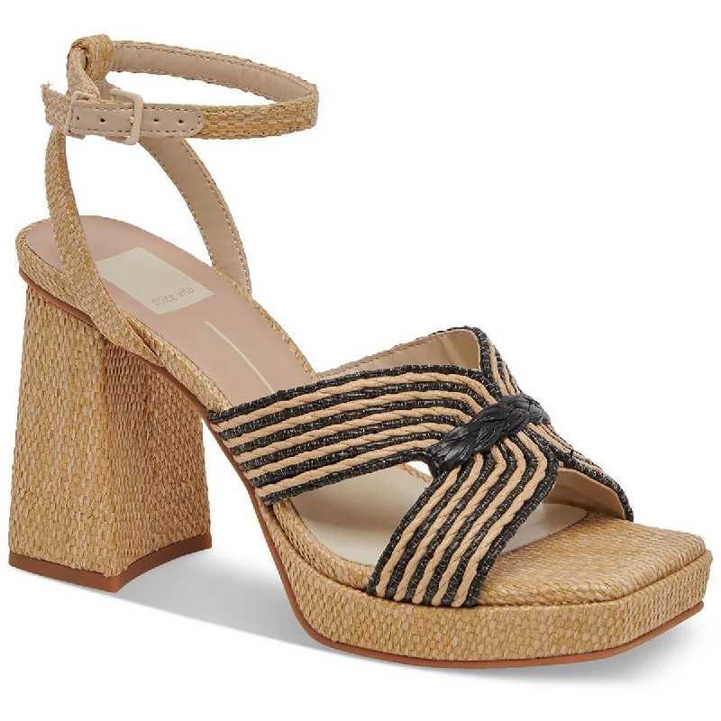 Dolce Vita Womens Aries Open Toe Ankle Strap Platform Sandals Ivy League Loafer Look 