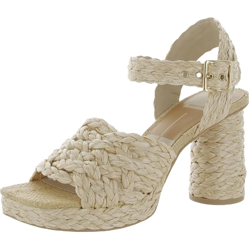Dolce Vita Womens ASHER Ankle Strap Open Toe Block Heel Smart - Shoe Functionality Style  