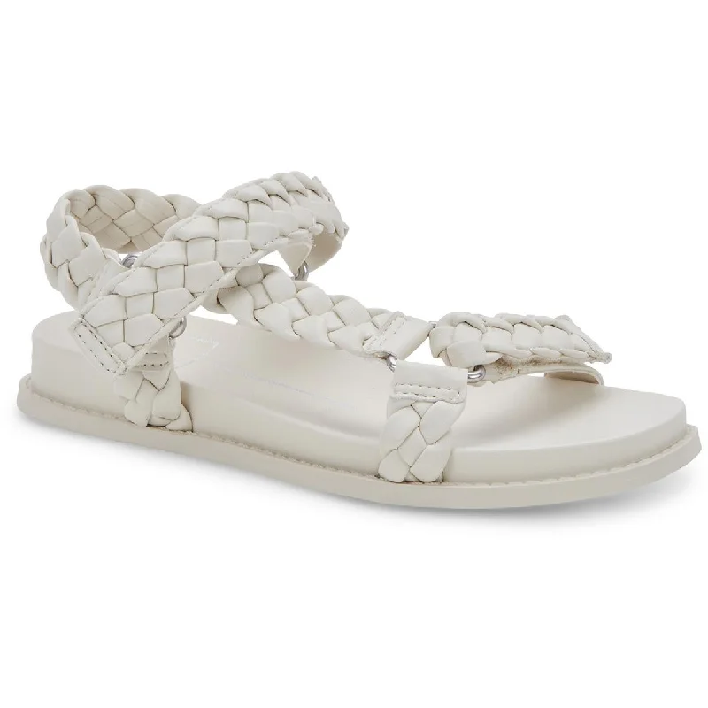 Dolce Vita Womens GIMRA Faux Leather Self Closing Straps Ankle Strap Minimalist Sneaker Style  