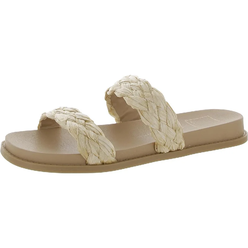 Dolce Vita Womens GLADE Slip On Open Toe Slide Sandals Tassel Driving Shoe Look 
