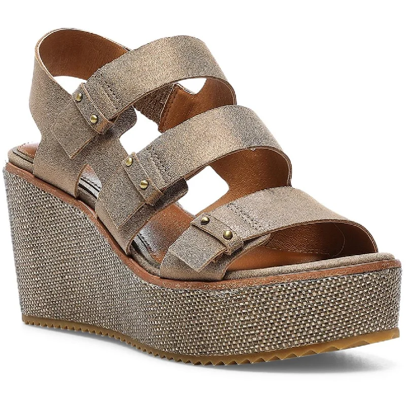 Donald J. Pliner Womens Iris Strappy Open Toe Wedge Sandals Inflatable Shoe Look 