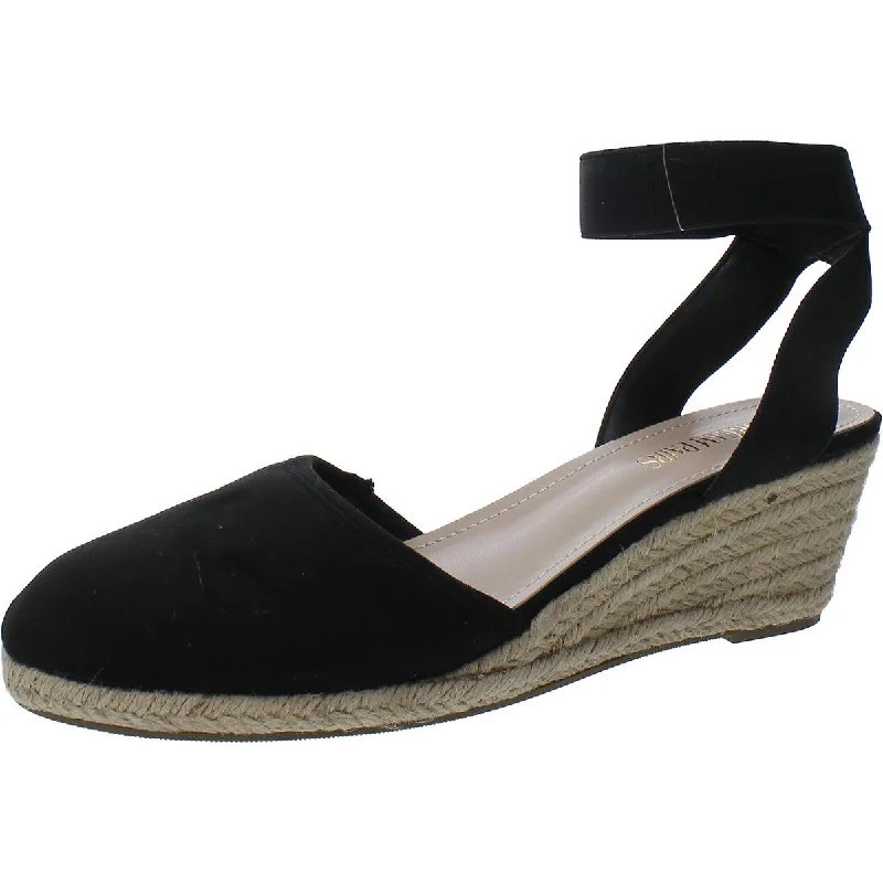 Dream Pairs Womens Amanda Faux Suede Espadrille Wedge Heels Leather Driving Shoe Style  