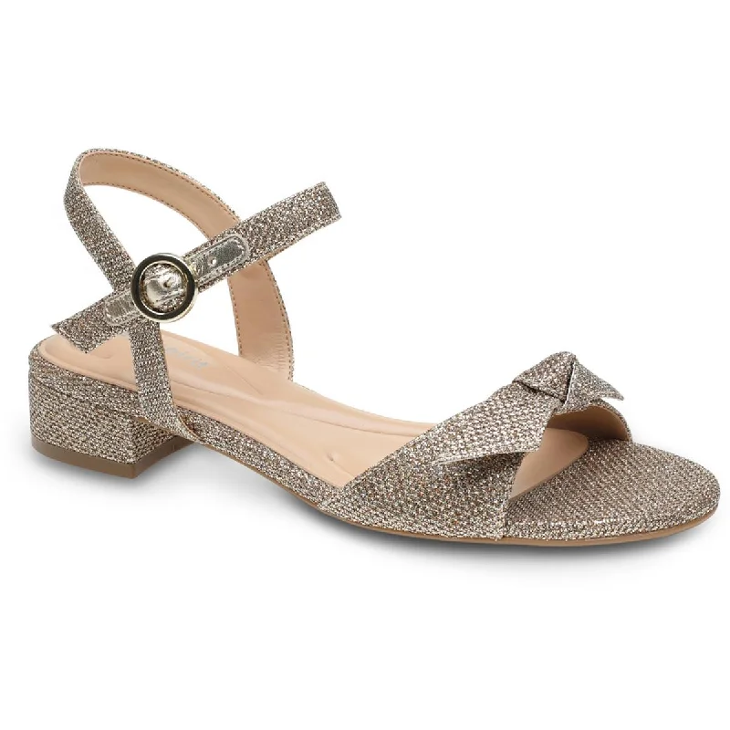 Easy Spirit Womens Ginova 2 Canvas Pumps Block Heels Single - Buckle Monk Look  