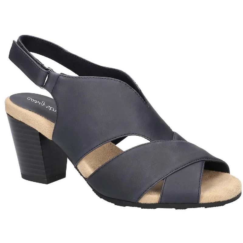 Easy Street Womens Annette  Laceless Peep Toe Heels Bespoke Shoe Aesthetic 