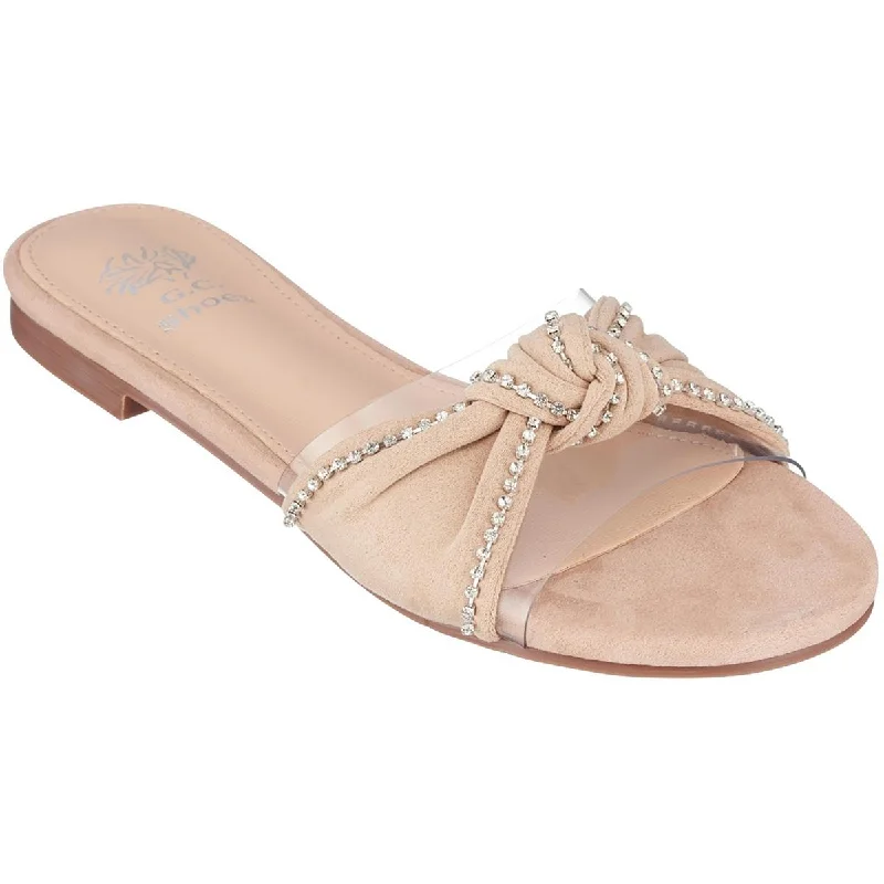 GC Shoes Womens RIHANNA Faux Suede Slip On Flat Shoes Aesthetic  